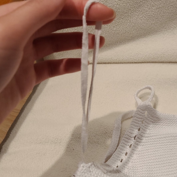 Garage white knit halter top - Picture 6 of 6